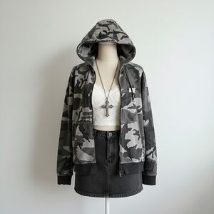 Nike Fleece Tech Camouflage Zip Up Hoodie